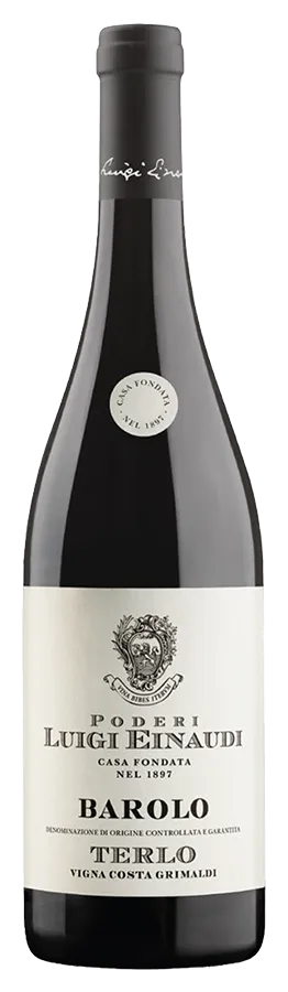 Barolo Terlo Vigna Costa Grimaldi von Luigi Einaudi - Flasche Rotwein aus dem Piemont