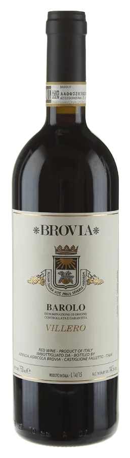 Barolo 'Villero' de Az. Agr. Brovia - Bouteille de Vin rouge du Piémont