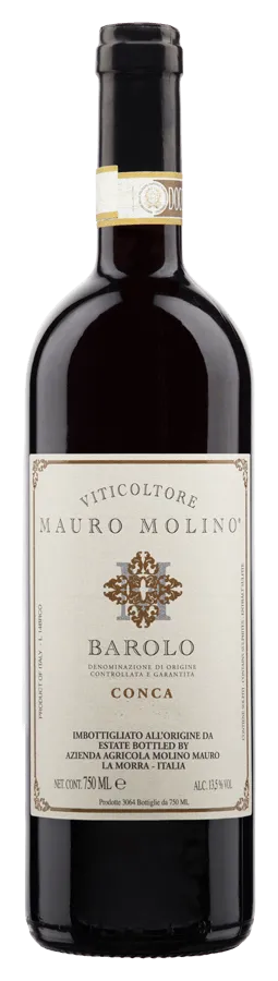 barolo-vigna-conca-mauro-molino-docg Barolo Vigna Conca von Mauro Molino - Flasche Rotwein aus dem Piemont