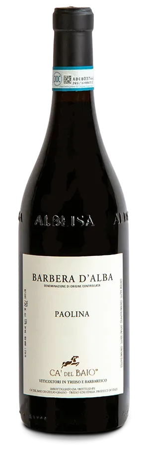 Barbera d'Alba Paolina Barbera d'Alba Paolina von Ca' del Baio - Flasche Rotwein aus dem Piemont