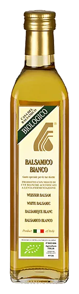 balsamico-bianco-condimento-acetaia-cattani-modena-50cl Condimento Balsamico di Modena biologico von Acetaia Cattani - Flasche weisser Balsamico-Essig aus der Emilia-Romagna
