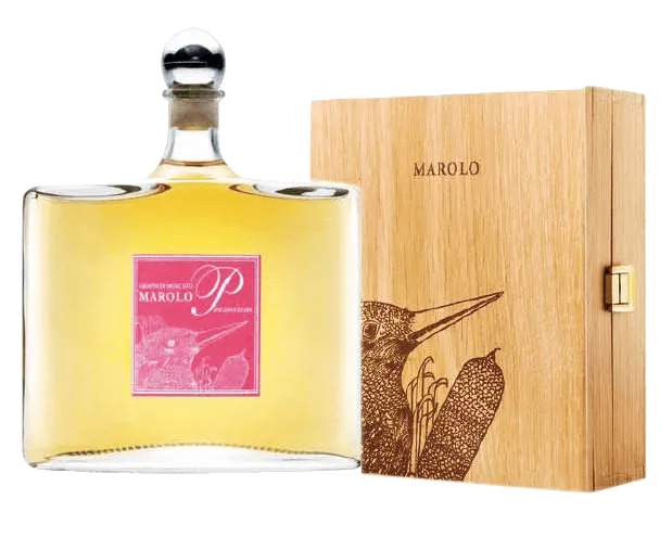 Grappa di Moscato 'Premium' von Marolo - Flasche Grappa aus dem Piemont