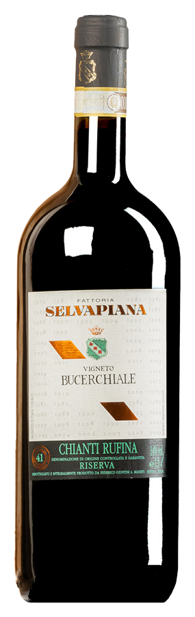 Chianti Rufina Riserva Bucerchiale von Selvapiana - Flasche Rotwein Biologisch aus der Toskana
