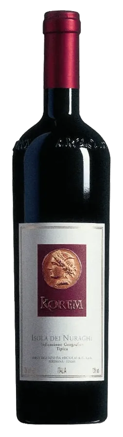 Korem de Antonio Argiolas - Bouteille de Vin rouge de la Sardegne