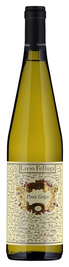 Pinot Grigio Colli Orientali de Livio Felluga - Bouteille de Vin blanc du Frioul