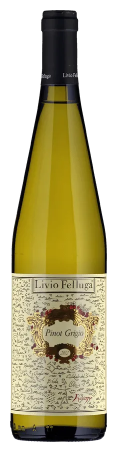 Pinot Grigio Colli Orientali de Livio Felluga - Bouteille de Vin blanc du Frioul