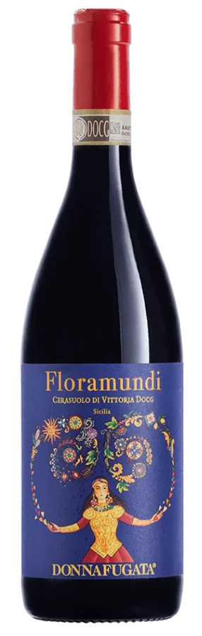 Floramundi Cerasuolo di Vittoria DOCG von Donnafugata - Flasche Rotwein aus Sizilien Floramundi de Donnafugata - Bouteille de Vin rouge de Sicile