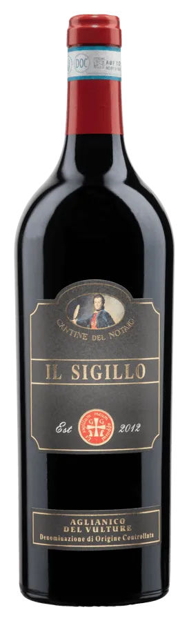 Il Sigillo Aglianico del Vulture von Cantine del Notaio - Flasche Rotwein aus der Basilikata