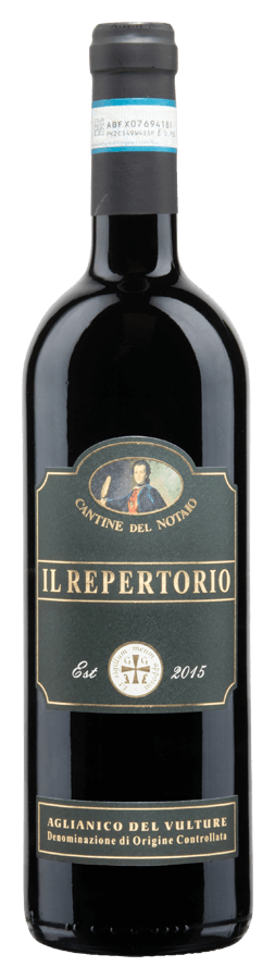 Il Repertorio Aglianico del Vulture de Cantine del Notaio - Bouteille de Vin rouge de la Basilicate