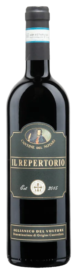repertorio-aglianico-vulture-cantine-notaio-doc Il Repertorio Aglianico del Vulture de Cantine del Notaio - Bouteille de Vin rouge de la Basilicate