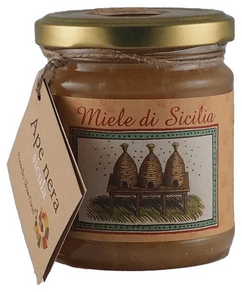 Miel d'orange de Ribera provenant de l'abeille noire de Sicile