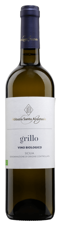 Grillo di Sicilia de Abbazia Santa Anastasia - Bouteille de Vin blanc Biologique de Sicile