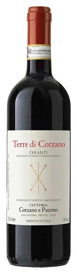 Chianti annata Terre di Corzano von Corzano e Paterno - Flasche Rotwein Biologisch aus der Toskana