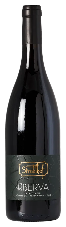 Pinot Nero Riserva, Alto Adige von Stroblhof - Flasche Weisswein aus dem Südtirol