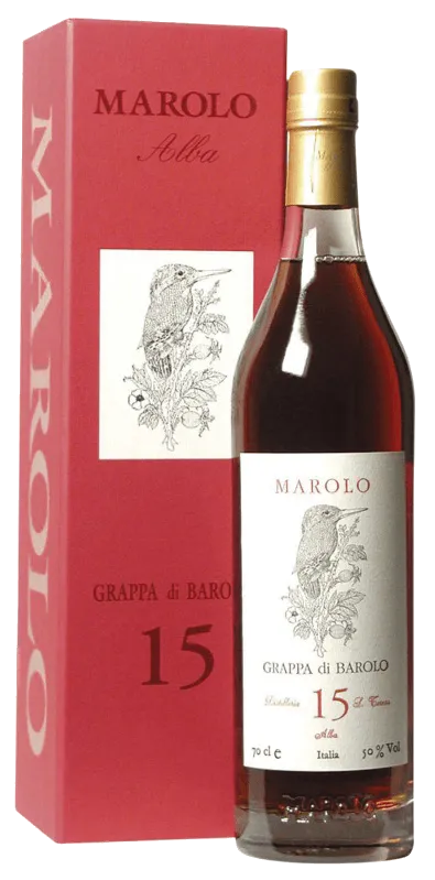 grappa-barolo-15anni-marolo-70cl Grappa di Barolo 15 anni von Marolo - Flasche Grappa aus dem Piemont