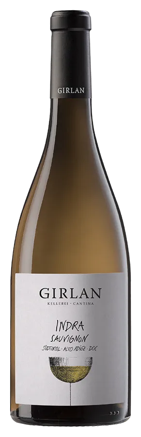 Kellerei-Girlan-Indra-Sauvignon-Blanc-Alto-Adige-75cl Indra Sauvignon Blanc Alto Adige von Kellerei Girlan - Flasche Weisswein aus dem Südtirol