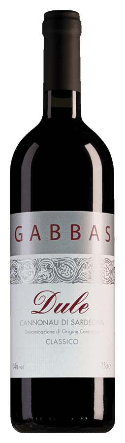 Dule de Gabbas - Bouteille de Vin rouge de la Sardegne