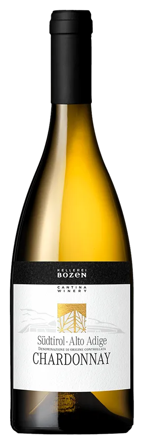 Chardonnay Alto Adige de la cave Bozen - Bouteille de vin blanc du Tyrol du Sud
