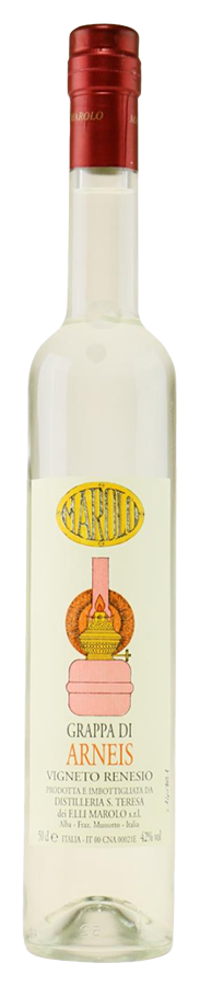 Grappa di Arneis - Vigneto Renesio von Marolo - Flasche Grappa aus dem Piemont