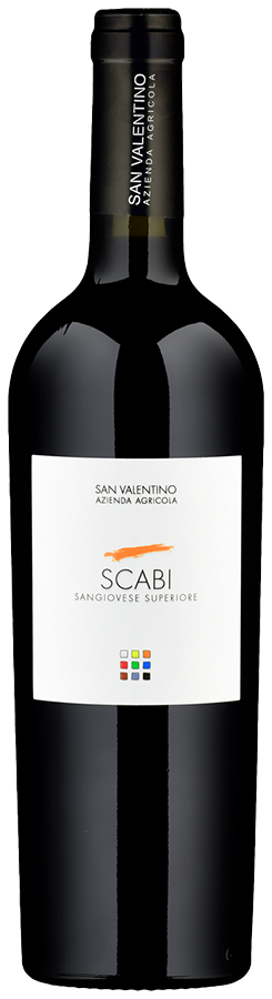 Scabi Rosso Sangiovese Superiore di Romagna de San Valentino - Bouteille de Vin rouge Biologique de l'Emilie Romagne