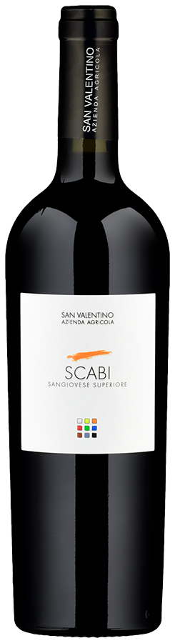 Scabi Rosso Sangiovese Superiore di Romagna Scabi Rosso Sangiovese Superiore di Romagna von San Valentino - Flasche Rotwein Biologisch aus der Emilia-Romagna